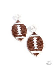 Load image into Gallery viewer, Paparazzi Football Fan - Brown Earrings
