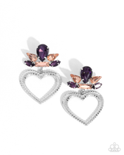 Load image into Gallery viewer, Paparazzi Pushing Perfection - Purple Earrings

