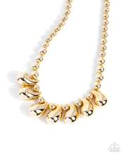 Load image into Gallery viewer, Paparazzi Raindrop Rebel - Gold Necklace
