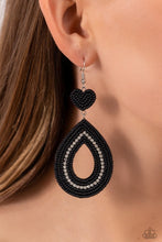 Load image into Gallery viewer, Paparazzi Now SEED Here - Black Earrings
