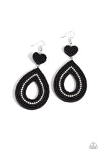 Load image into Gallery viewer, Paparazzi Now SEED Here - Black Earrings
