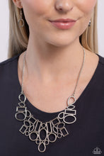 Load image into Gallery viewer, Paparazzi Geometric Grit - Silver Necklace
