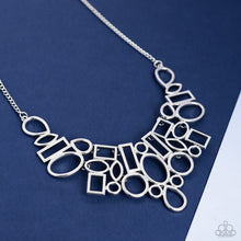 Load image into Gallery viewer, Paparazzi Geometric Grit - Silver Necklace
