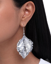 Load image into Gallery viewer, Paparazzi Feathered Flair - Silver Earrings
