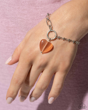 Load image into Gallery viewer, Definition of HEART - Orange Necklace &amp;  Paparazzi HEART Restoration - Orange Bracelet Set
