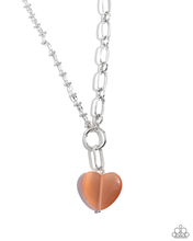 Load image into Gallery viewer, Definition of HEART - Orange Necklace &amp;  Paparazzi HEART Restoration - Orange Bracelet Set
