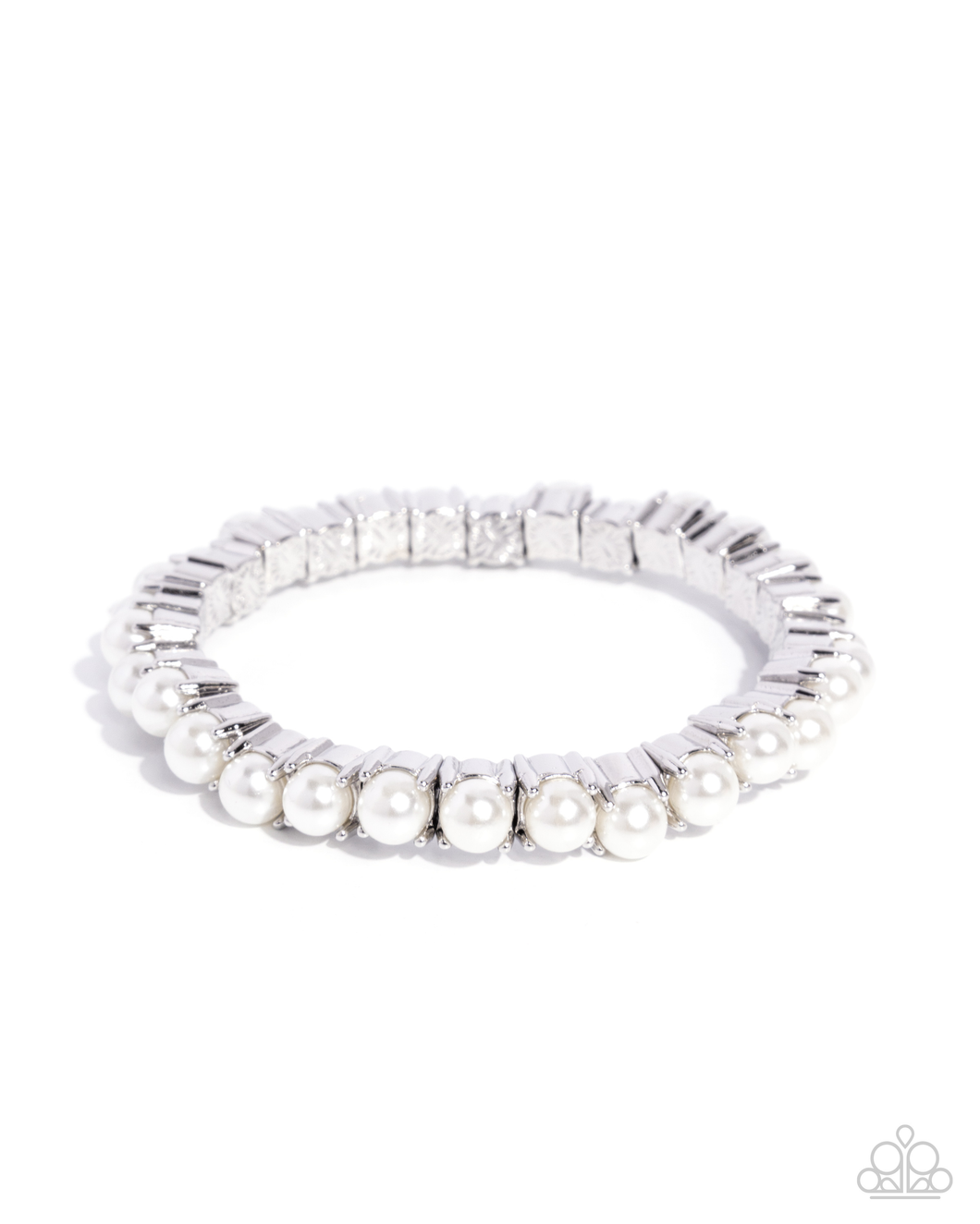 Paparazzi Principal Pearls - White Bracelet