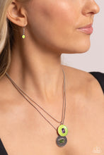 Load image into Gallery viewer, Paparazzi Cryptic Couture - Green Necklace
