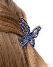 Load image into Gallery viewer, Paparazzi Fluttering Falsetto - Blue Claw Clip
