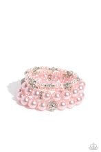 Load image into Gallery viewer, Paparazzi Vastly Vintage - Pink Bracelet
