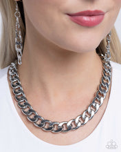 Load image into Gallery viewer, Paparazzi Action CURB - Silver Necklace
