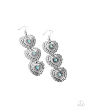 Load image into Gallery viewer, Paparazzi Vintage Allure - Blue Earrings
