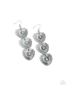 Paparazzi Vintage Allure - Blue Earrings