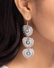 Load image into Gallery viewer, Paparazzi Vintage Allure - Blue Earrings
