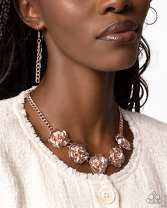 Paparazzi Refreshing Roses - Rose Gold Necklace