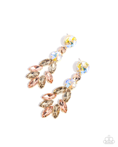 Paparazzi Cascading Cache - Gold Earrings