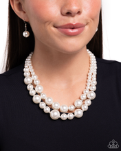 Load image into Gallery viewer, Paparazzi The More The Modest - White Necklace
