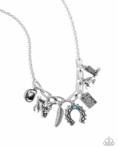 Paparazzi Saloon Girl - Silver Necklace (2024 December Life Of The Party)