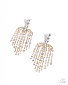 Paparazzi Tapered Twilight - Gold Earrings (2024 December Life Of The Party)