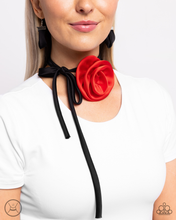 Load image into Gallery viewer, Paparazzi Rosette Reality - Red Necklace
