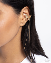 Load image into Gallery viewer, Paparazzi Take Flight - Gold Earrings (Ear Cuffs)
