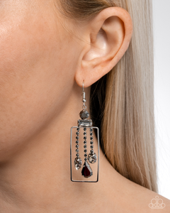 Paparazzi Framed Feature - Silver Earrings