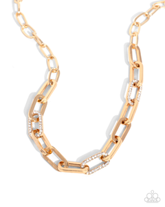 Paparazzi Understated Shimmer - Gold Necklace