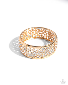 Paparazzi Subtly Scattered - Gold Bracelet