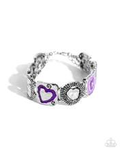 Load image into Gallery viewer, Paparazzi Hammered History - Purple Bracelet
