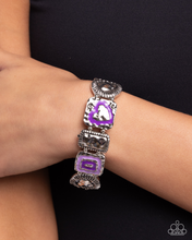 Load image into Gallery viewer, Paparazzi Hammered History - Purple Bracelet
