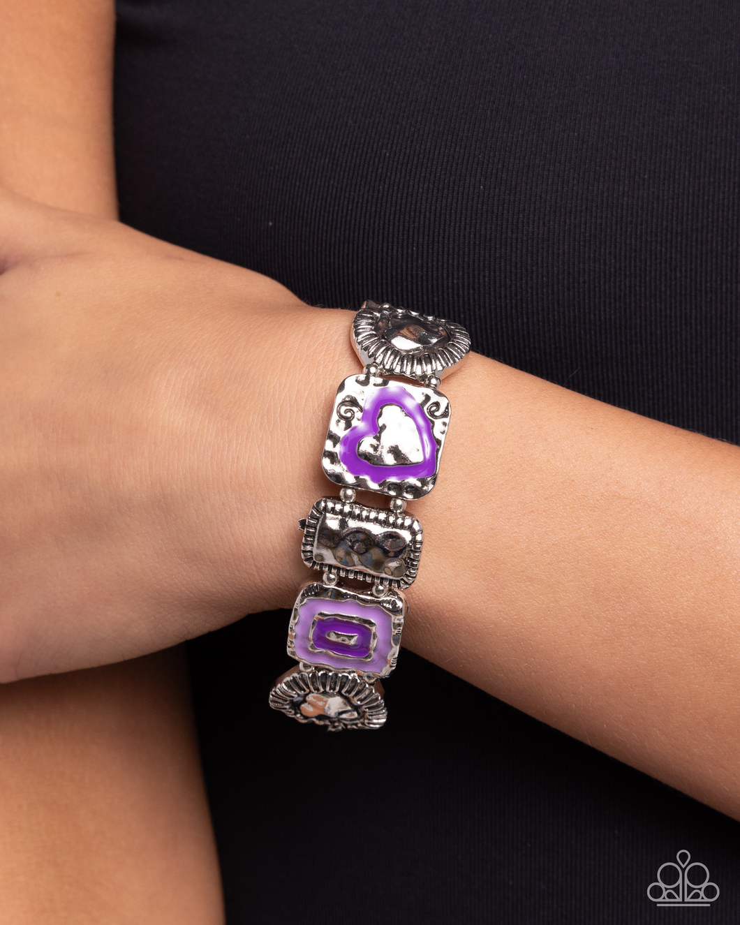 Paparazzi Hammered History - Purple Bracelet