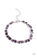 Load image into Gallery viewer, Paparazzi Easygoing Emeralds - Purple Necklace &amp; Paparazzi Emerald Ensemble - Purple Bracelet &amp; Paparazzi Effortless Emeralds - Purple Earrings Set
