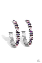 Load image into Gallery viewer, Paparazzi Effortless Emeralds - Purple Earrings
