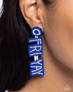 Paparazzi It’s Friday! - Blue Earrings