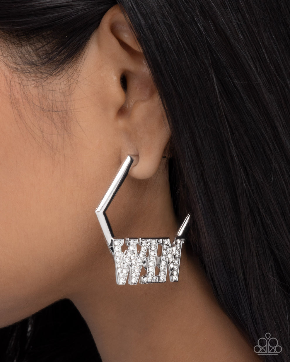 Paparazzi Everything To Win - White Earrings
