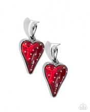 Load image into Gallery viewer, Paparazzi Glossy Goodwill - Red Earrings
