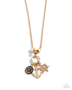 Paparazzi Nuanced Nautical - Gold Necklace