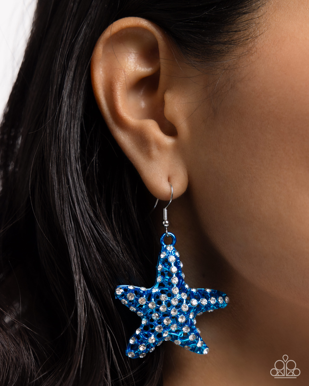 Paparazzi Skilled Starfish - Blue Earrings