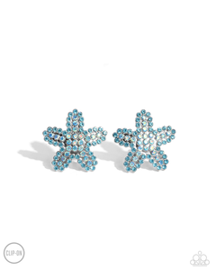 Paparazzi Starfish Serenade - Blue Earrings (Clip On)