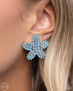 Paparazzi Starfish Serenade - Blue Earrings (Clip On)