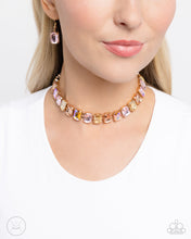 Load image into Gallery viewer, Paparazzi Ecstatic Emeralds - Gold Necklace (Choker)
