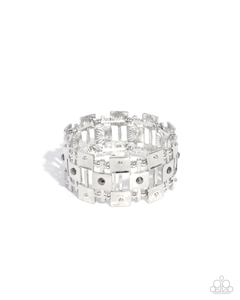 Paparazzi Puzzling Persistence - Silver Bracelet