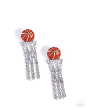 Load image into Gallery viewer, Paparazzi’s Slam Dunk Shimmer - Orange Earrings
