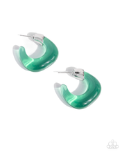 Load image into Gallery viewer, Paparazzi Clear Charm - Green Earrings
