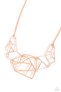 Paparazzi World Shattering - Copper Necklace