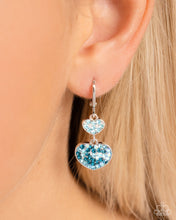 Load image into Gallery viewer, Paparazzi Delightful Valentine’s Day - Blue Earrings
