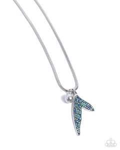 Paparazzi Maiden Mermaid - Silver Necklace