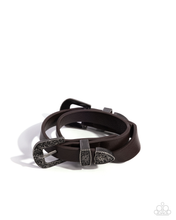 Load image into Gallery viewer, Paparazzi Buckle TOWN - Brown Bracelet
