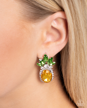 Load image into Gallery viewer, Paparazzi Prismatic Pineapple - Yellow Earrings
