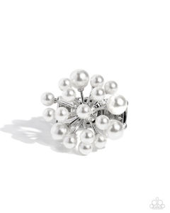 Paparazzi Bubbly Beau - White Ring